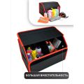 Сумка органайзер (саквояж) для багажника авто с липучкой сзади 30х30х50 см (цвет красный)
